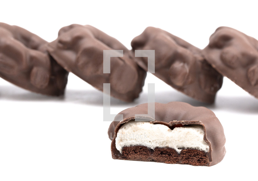 Marshmallow Filled Chocolate Covered Cookie