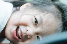 a joyful little girl 