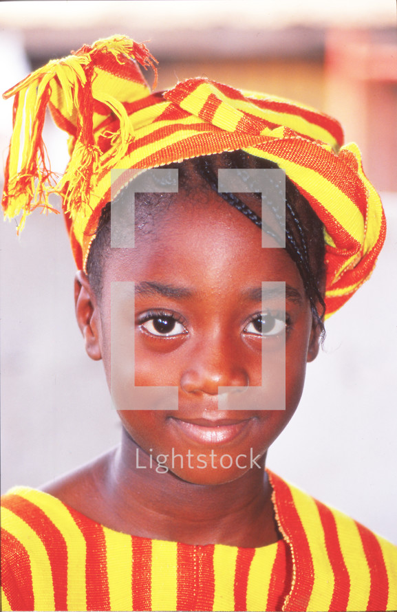 girl child in traditional clothing 