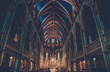 cathedral interior in Ottawa 