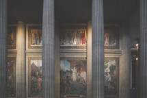 paintings in the Pantheon in Paris 