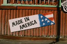 Made in America sign 