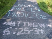 God will provide Matthew 6:25-34