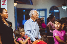 people at a worship service in Mexico 