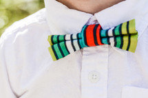 stripes on a bow tie 