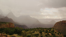 fog over the Grand Canyon 