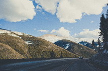 curve on a Colorado road 