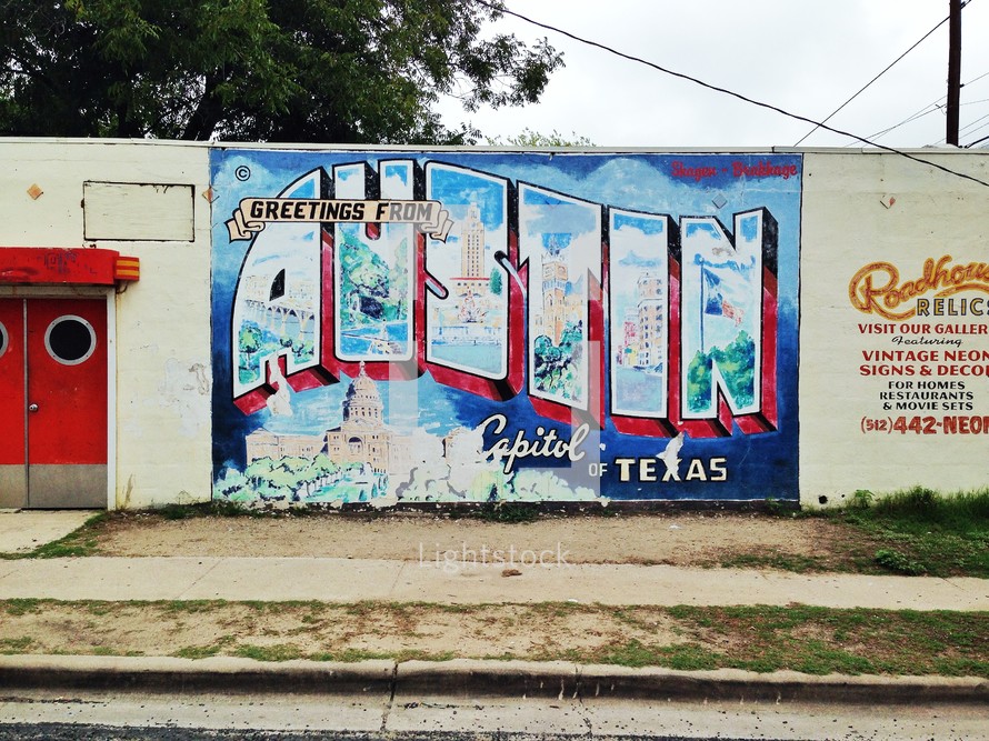 Austin, Texas welcome sign. 