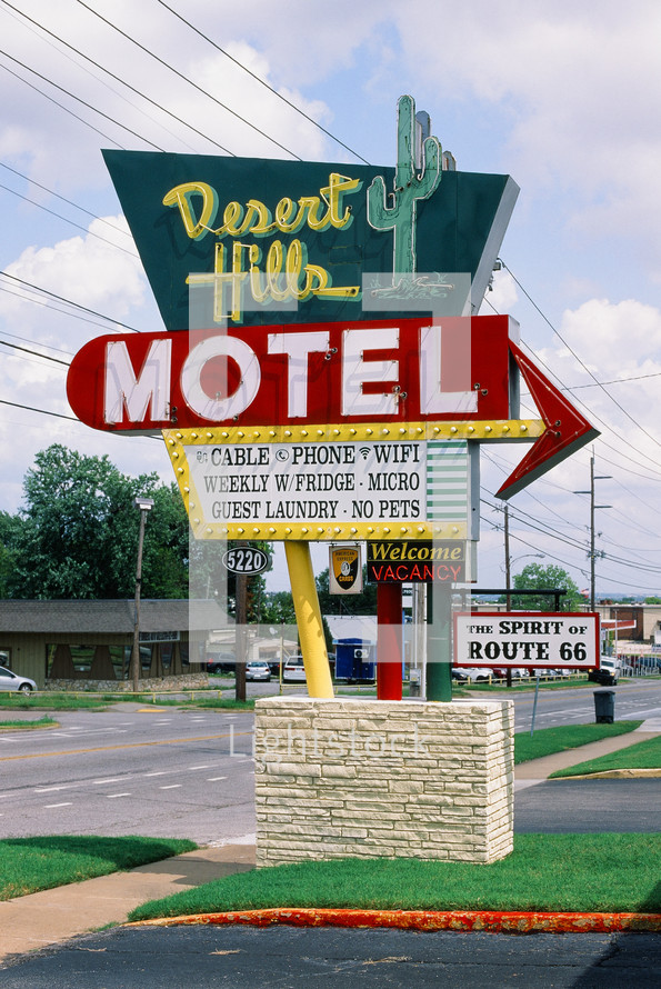 desert hills motel along route 66 