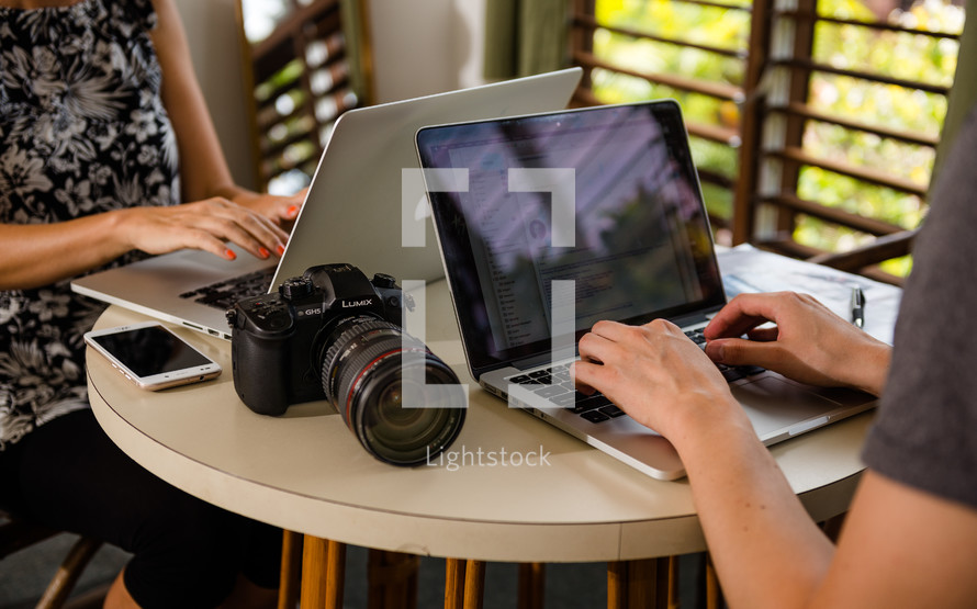 camera and laptops 