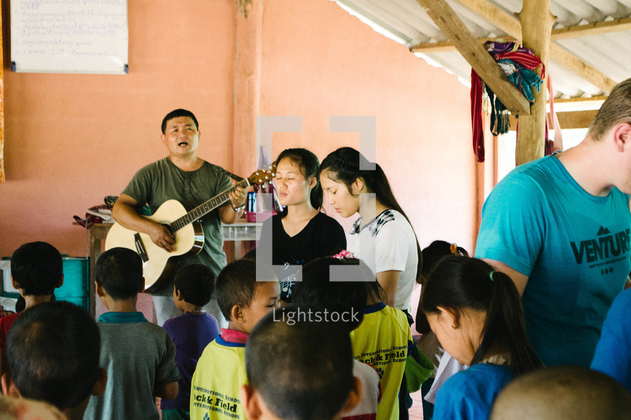 children in worship 