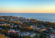 Sochi Lasarevskoye resort on the coast of the Black Sea.
