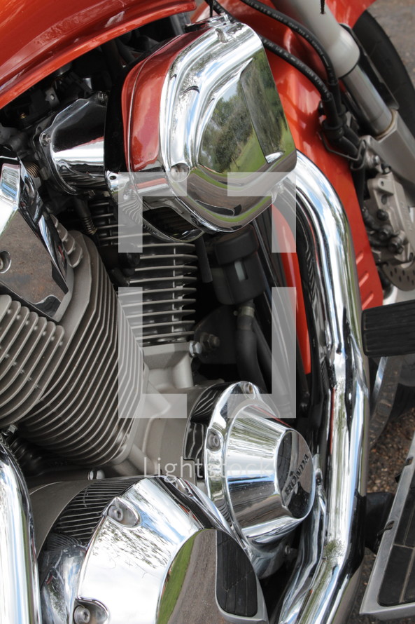 motorcycle closeup
