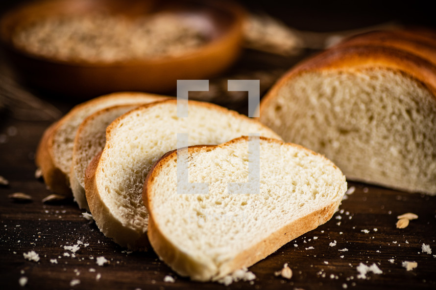 Fresh Bread on Table.