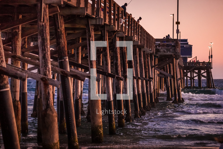 ocean pier at dawn 