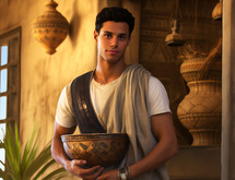 Joseph as a slave in Potiphar's house from the story of Joseph