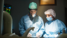 Doctors in the operating room Kidney Surgical Operation