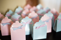 Baby shower gift bags.