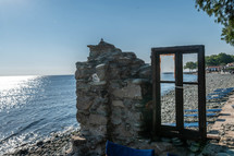 window on a rocky shore 