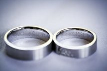 engraved wedding bands