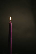 burning candle on an advent wreath 