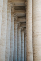 columns of St Peter's Basilica Rome 