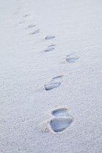 footprints in sand 