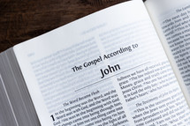 open Bible turned to John 