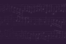 music notes in purple 