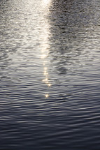 sunlight  reflecting off water