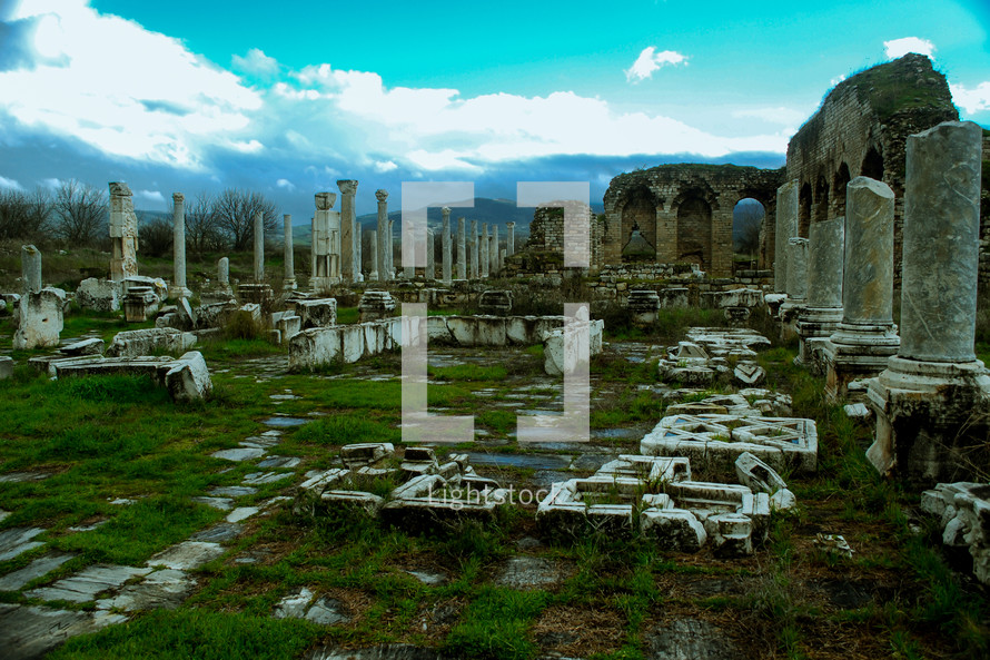 Ancient ruins of Aphrodisias in Turkey. 