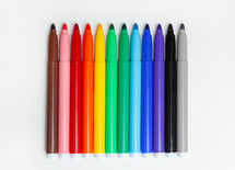 rainbow colored markers 