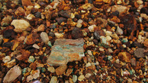 gravel on the ground 