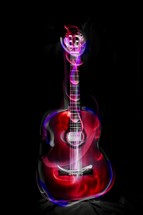 glowing guitar 