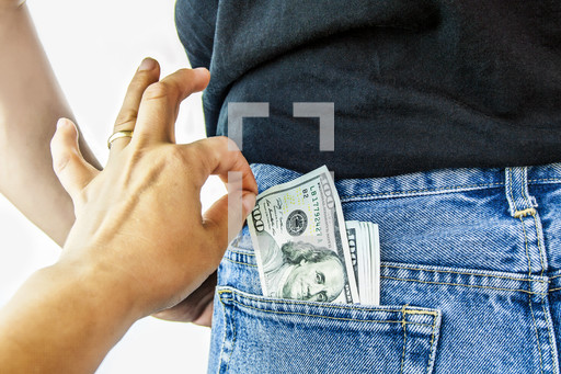 Stealing money — Photo — Lightstock