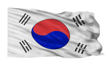 Flag of South  Korea. 