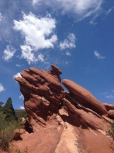 red rock formation 