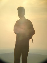 silhouette of a man 