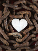 chain around a heart 