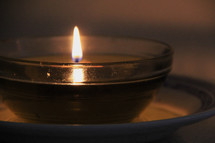 lit candle 