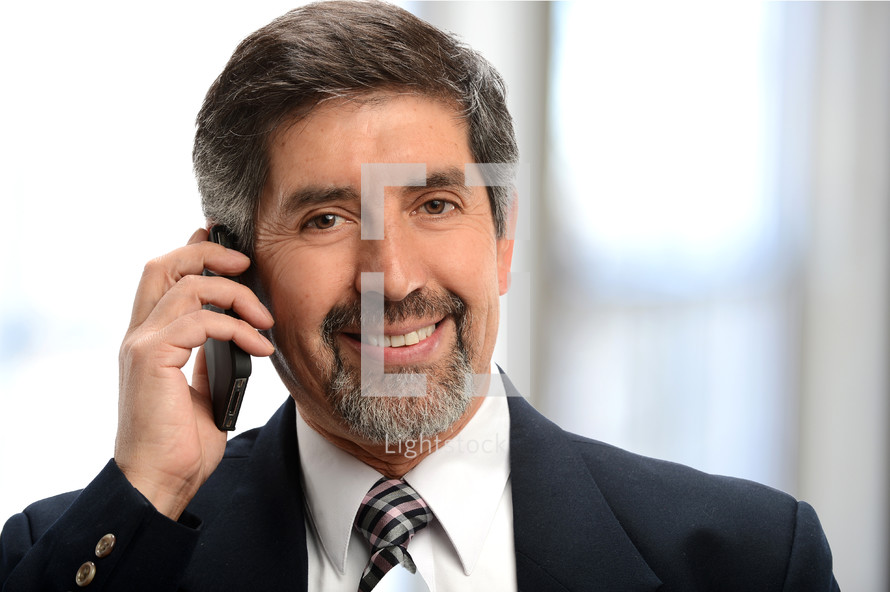 businessman on a cellphone 