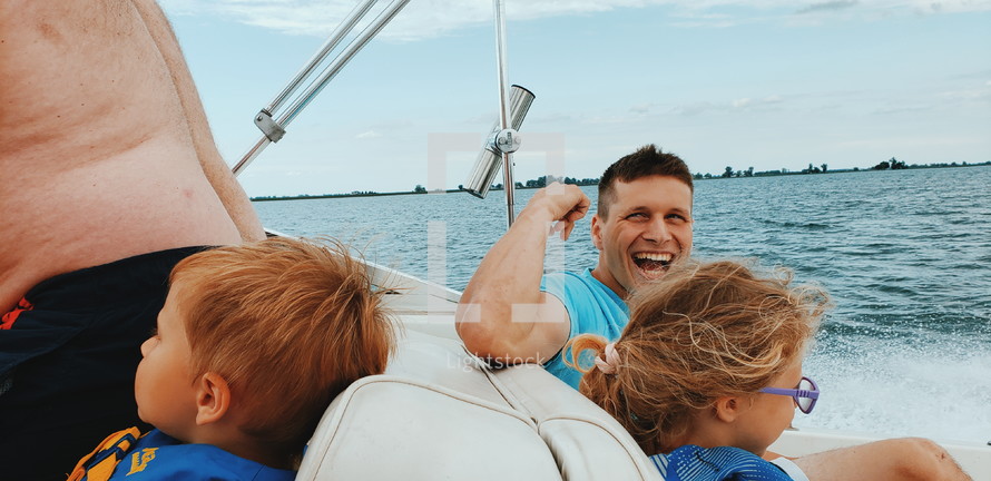 boating fun with family 
