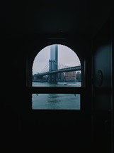 bridge view through a window 