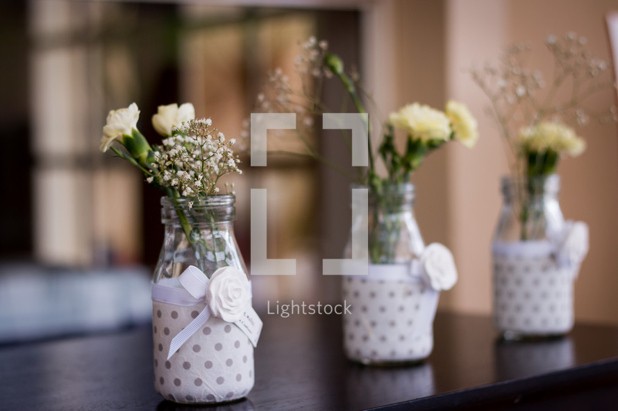 vases of carnations 
