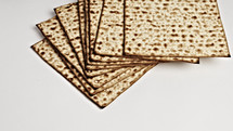 A stack of unleavened crackers