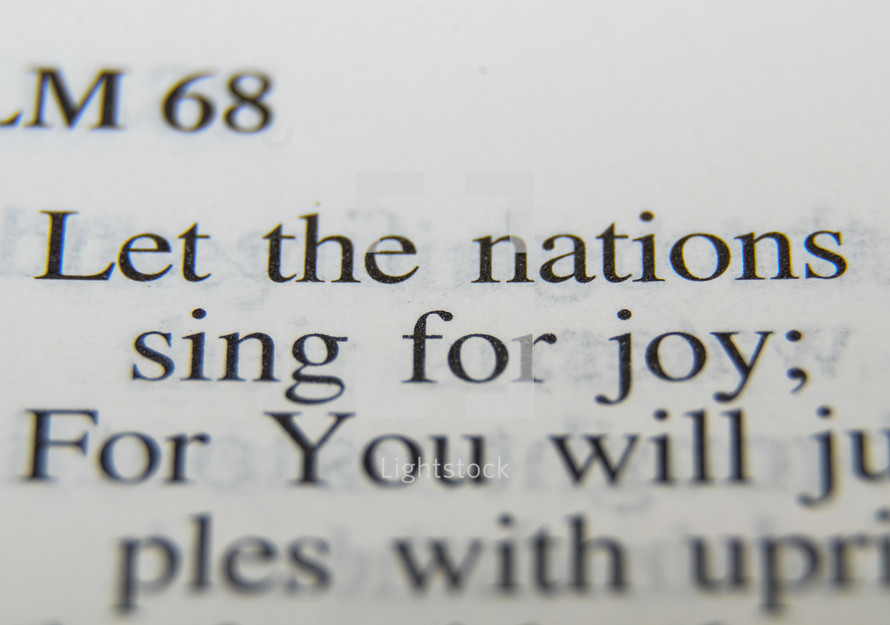 Let the nations sing for joy