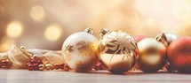 Christmas decoration on bokeh background - vintage effect style pictures.