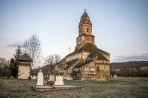 old country church and cemetery 