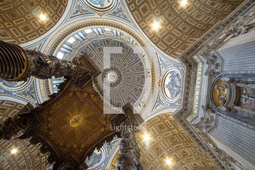 ceiling of Saint Peter's Basilica 