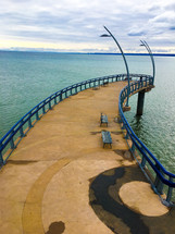 pier with unique architecture 
